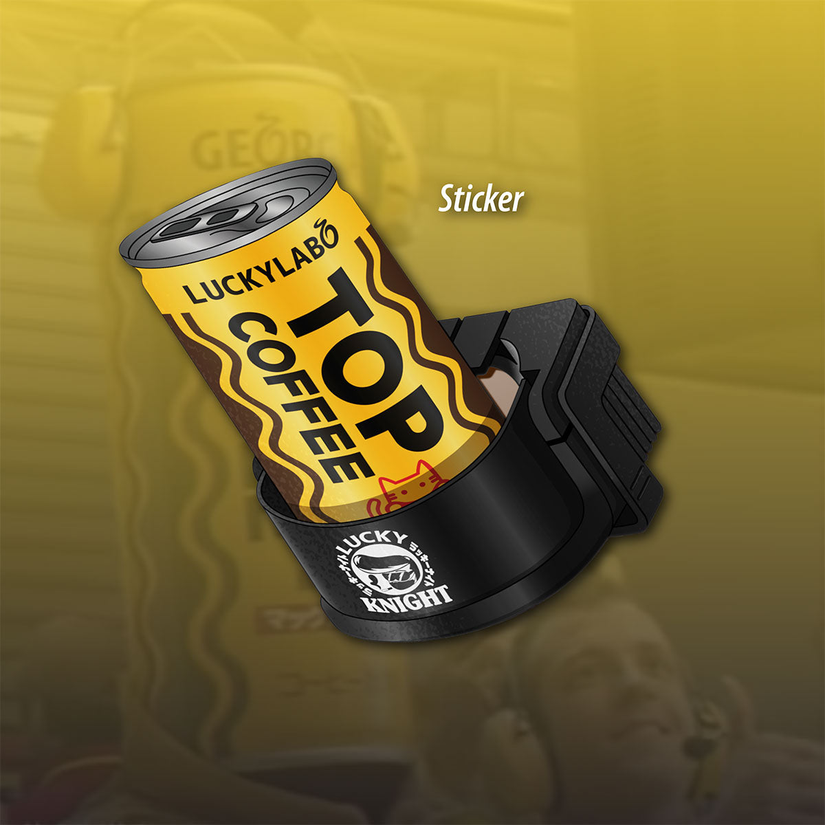 Lucky Kight x Lucky Labo - TOP COFFEE Sticker