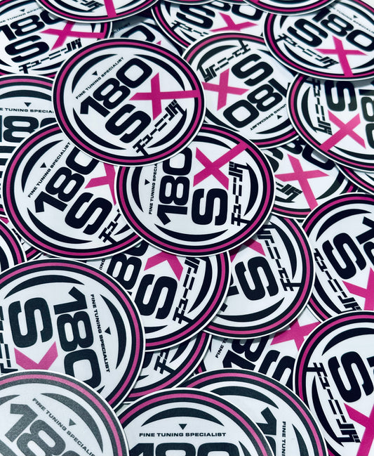 180SX Fine Tuning Round Sticker