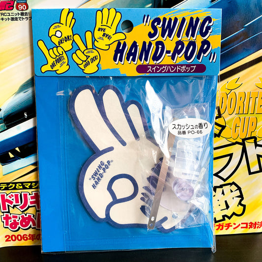 "Swing Hand Pop" Waving Air Freshener - White